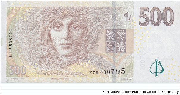 Banknote from Czech Republic year 2009