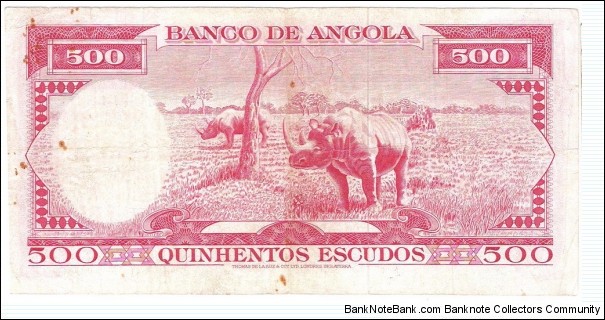Banknote from Angola year 1970