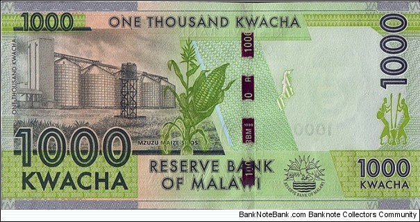 Banknote from Malawi year 2014