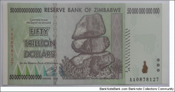 Fifty Trillion Dollar Banknote