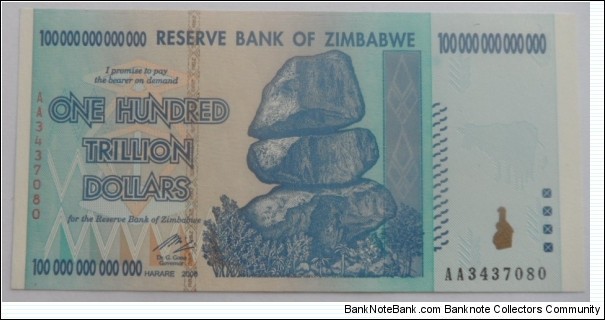 One Hundred Trillion Dollar Banknote
