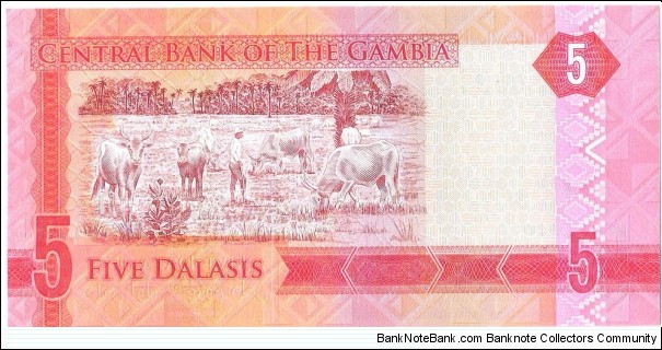 Banknote from Gambia year 2015