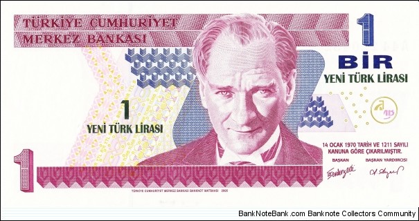 1 new lira Banknote