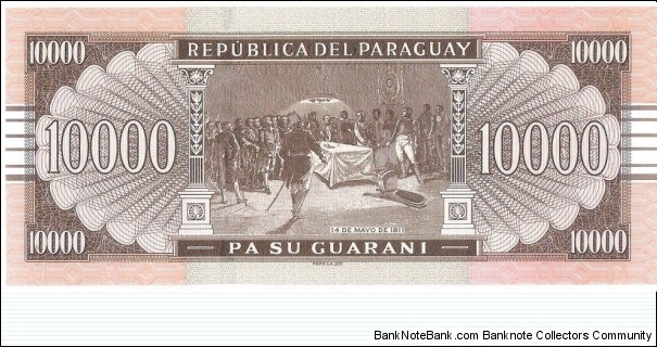 Banknote from Paraguay year 2011