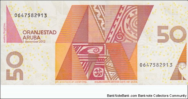 Banknote from Aruba year 2012