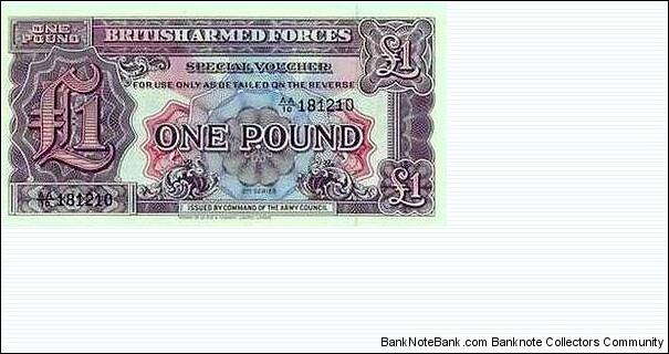 British Armed Forces - 1 Pound Banknote