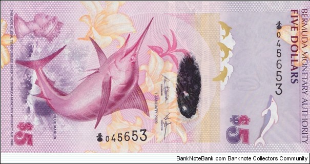 Bermuda P58 (5 dollars 2009) Banknote