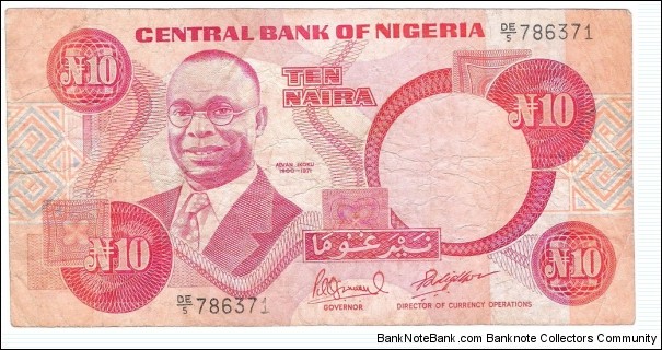 10 Naira(1984) Banknote