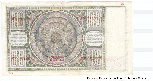 Banknote from Netherlands year 1939