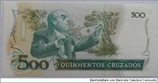 Banknote from Brazil year 1986