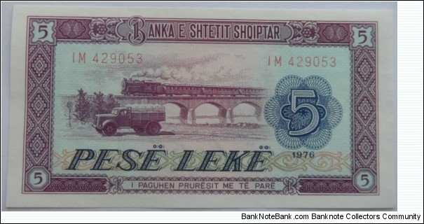5 Lekë Banknote