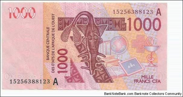 WestAfricanStates 1000 Francs 2003 Banknote