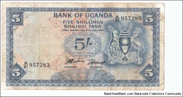 5 Shillings(1966) Banknote