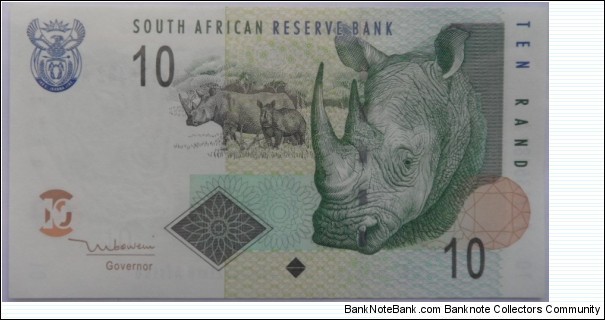Ten Rand
T.T.Mboweni Banknote