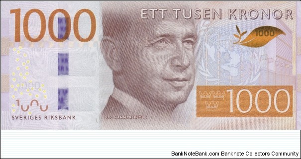 Sweden PNew (1000 kronor 2015) Banknote