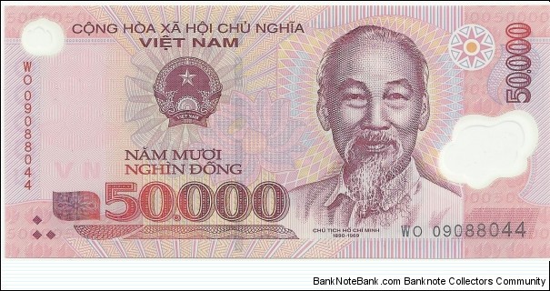 VietNam 50.000 Ðồng 2009 Banknote