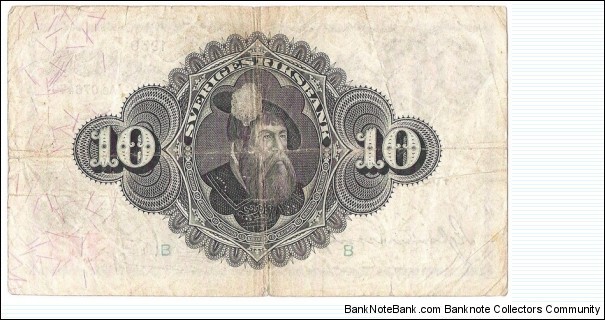 Banknote from Sweden year 1939