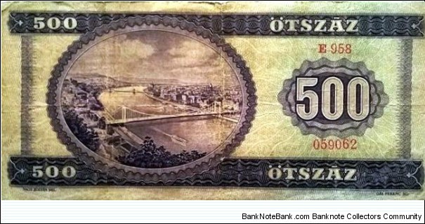 Banknote from Hungary year 1969