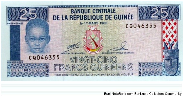 25 Francs Banknote