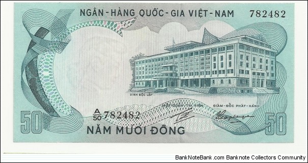 VietNam-South 50 Ðồng ND(1972) Banknote