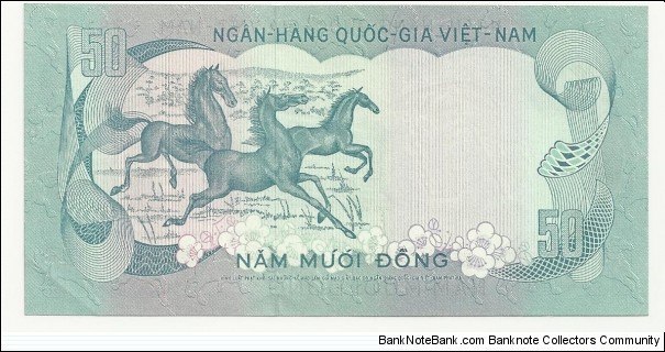 Banknote from Vietnam year 1972