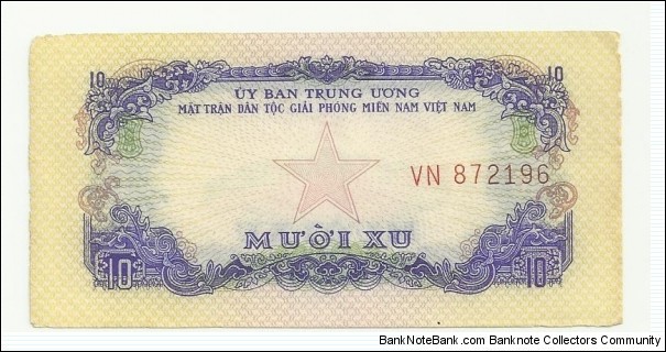 VietNam-South 10 Xu ND(1963)-SVLA Banknote