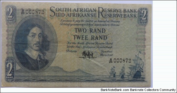 De Kock 2 Rand  Banknote