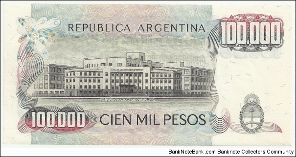 Banknote from Argentina year 1980