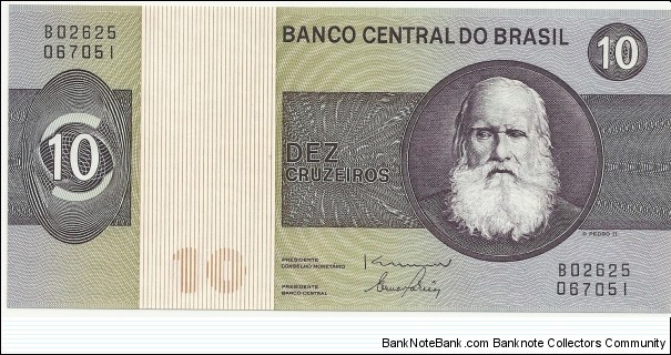 Brasil 10 Cruzeiros ND(1970) Banknote