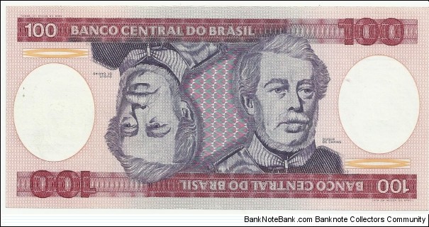 Brasil 100 Cruzeiros ND(1981-85) Banknote