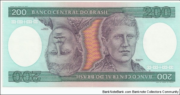 Brasil 200 Cruzeiros ND(1981-85) Banknote