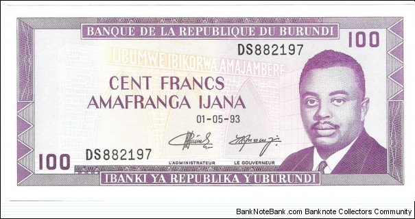 100 Francs(1993) Banknote