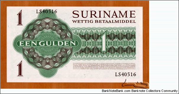 Banknote from Suriname year 1974