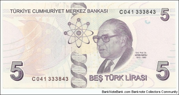 Banknote from Turkey year 2017