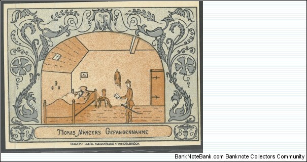 Notgeld
Oldisleben
Thomas Muntzer's capture (7) Banknote