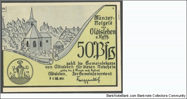 Banknote from Germany year 1921