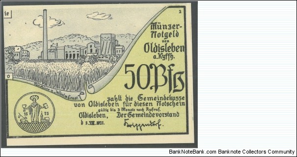 Banknote from Germany year 1921