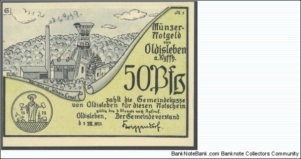 Banknote from Germany year 1921