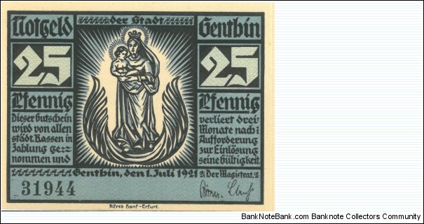 Banknote from Germany year 1921