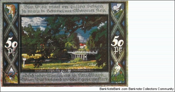 Notgeld: Poppenbuttel Banknote