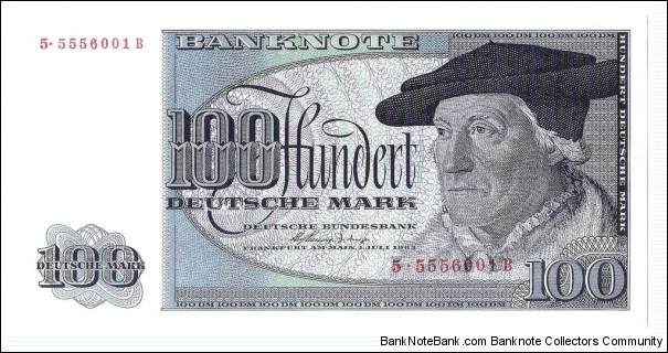 100 Mark(Reserve Notes for West Berlin/ Modern Reprint) Banknote