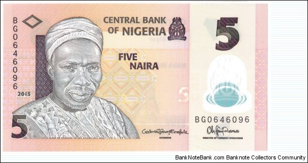 5 Naira(Polymer Issue) Banknote