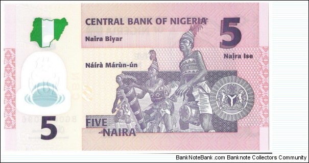 Banknote from Nigeria year 2015