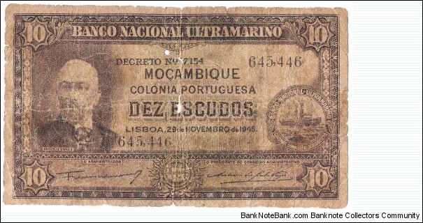 10 Escudos(1945) Banknote