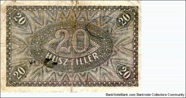 Banknote from Hungary year 1920