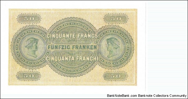 Banknote from Switzerland year 1907