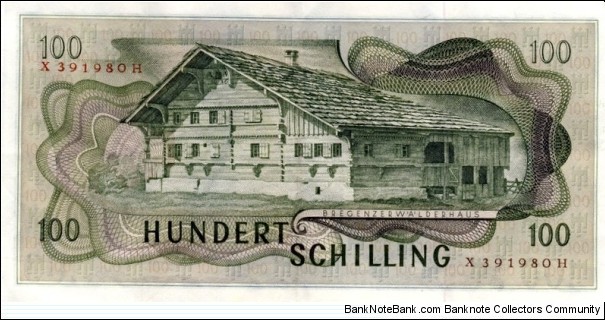 Banknote from Austria year 1969