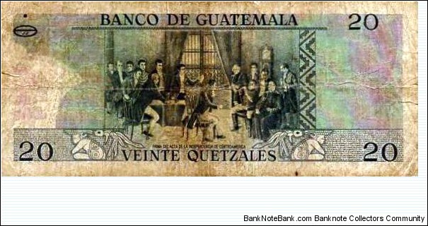 Banknote from Guatemala year 1988