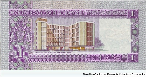 Banknote from Gambia year 1978
