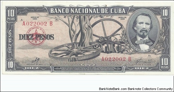CubaBN 10 Pesos 1960(Che) Banknote